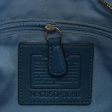 3680 Beige Blue Python Patchwork Shoulder Bag