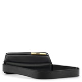 001 1274 Black Leather Square G Shoulder Bag