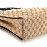 002 1016 Beige Brown GG Diana Bamboo Tote Bag