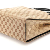002 1016 Beige Brown GG Diana Bamboo Tote Bag