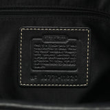 11645 Black Signature Canvas Turnlock Tote Bag