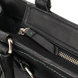 8A70 Hamptons tote i sort glat læder