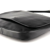 Vitello Metal skuldertaske i sort kalveskind