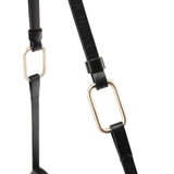 Vitello Metal skuldertaske i sort kalveskind