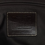 F11637 Beige Brown Signature Turnlock Tote Bag