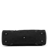 8K07 Sac cabas Hamptons en toile Signature noire