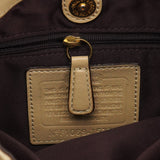 15770 Beige Gold Madison Maggie Patchwork Shoulder Bag