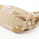 15770 Beige Gold Madison Maggie Patchwork Shoulder Bag