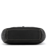 9266 Bolso hobo Clip de piel negra