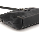 9266 Bolso hobo Clip de piel negra