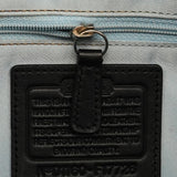 F17726 Torebka tote z szaro-czarnego płótna Signature