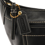11283 Black Leather Ergo Hobo Shoulder Bag