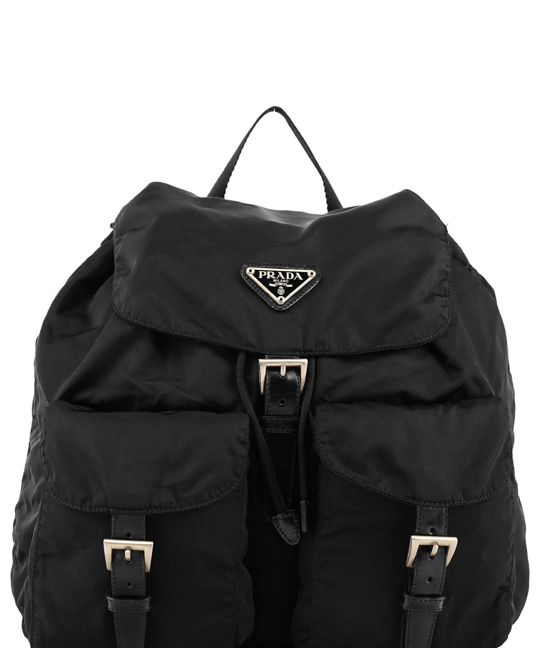 B2811F Black Tessuto Vela Nylon Backpack