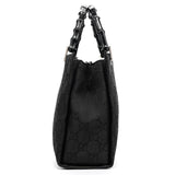 001 1016 Diana Bamboo tote i svart GG-nylon