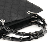 001 1016 Diana Bamboo tote i svart GG-nylon
