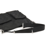 001 3283 Borsa a spalla Multi-Pocket in nylon GG nero