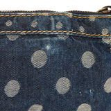 Navy Denim Polka Dot Totally Turnlock Mini Bag