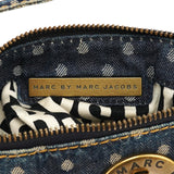 Navy Denim Polka Dot Totally Turnlock Mini Bag