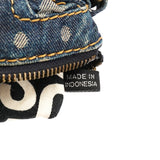 Navy Denim Polka Dot Totally Turnlock Mini Bag