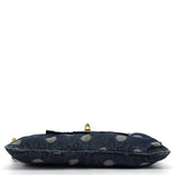 Navy Denim Polka Dot Totally Turnlock Mini Bag