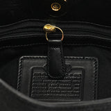 8163 Black Calf Hair Girlie Shoulder Bag