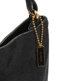 8163 Black Calf Hair Girlie Shoulder Bag