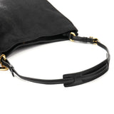 8163 Black Calf Hair Girlie Shoulder Bag