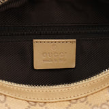 01234 Beige Tan GG Canvas Shoulder Bag