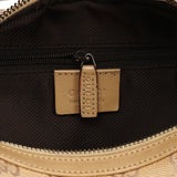 01234 Beige Tan GG Canvas Shoulder Bag