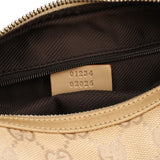 01234 Beige Tan GG Canvas Shoulder Bag