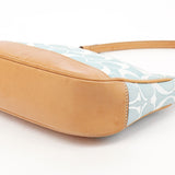 6094 Demi skuldertaske i lyseblåt Signature canvas