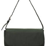 Green Tessuto Nylon Flap Shoulder Bag