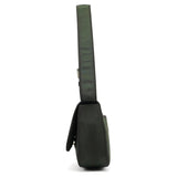 Green Tessuto Nylon Flap Shoulder Bag