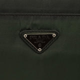 Green Tessuto Nylon Flap Shoulder Bag