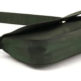 Green Tessuto Nylon Flap Shoulder Bag