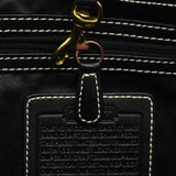 11292 Signature Ergo Schultertasche aus schwarzem Canvas