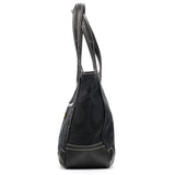 11292 Signature Ergo Schultertasche aus schwarzem Canvas