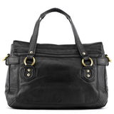 F27231 Soho 2-way tas van zwart leer
