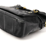 F27231 Soho 2-way tas van zwart leer