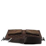 001 3283 Crossbodytas van donkerbruin GG-nylon