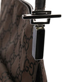 001 3283 Crossbodytas van donkerbruin GG-nylon