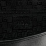 001 3824 Jackie Schultertasche aus schwarzem Leder