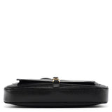 001 3824 Jackie Schultertasche aus schwarzem Leder