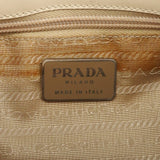 1998 Bolso tote Spazzolato marfil con asas de plexiglás