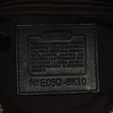 8K10 Sac porté épaule Signature Clip en toile beige et marron