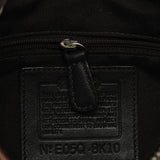 8K10 Sac porté épaule Signature Clip en toile beige et marron