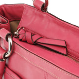 F19728 Sac cabas Penelope en cuir rose