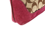 7053 Borsa hobo Soho in camoscio rosa e beige