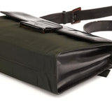 Sac porté épaule Tessuto Spazzolato en nylon vert militaire