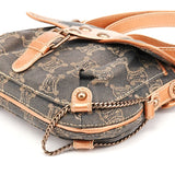 Grey Triomphe Canvas Crossbody Bag